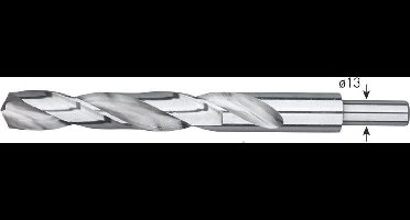 Ivana HSS Spiraalboor Met Schacht 13mm Geslepen 19.0mm
