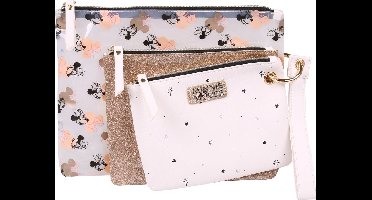 Minnie Disney Mouse - Set van 3 make-uptassen