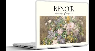 Laptop sticker - 14 inch - Schilderij - Renoir - Bloemen - 32x5x23x5cm - Laptopstickers - Laptop skin - Cover