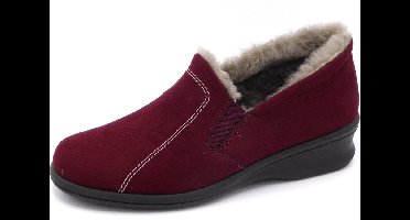 Rohde Dames Pantoffel Gevoerd - 2516-41 Donkerrood - Maat 8 (42)