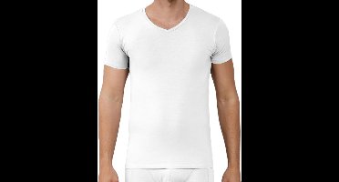 Apollo heren T-shirt Bamboe - V Hals- 2-pack - Wit  - M