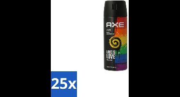 25 x Axe Deodorant Bodyspray Unite 150 ml - Deodorant Spray - Zweetgeur - Mannelijke Geur - Frisse Geur - Dagelijkse Gebruik