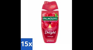 15 x Palmolive – Douchegel – Sweet Delight – 250 ml - Douchegel - Fruitige Geur - Reiniging - Verzorging - Huidverzorging