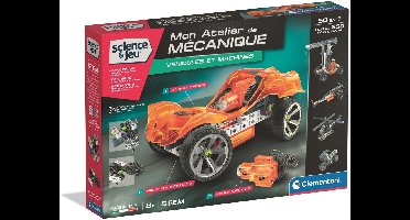CLEMENTONI - Voertuigen en machines - 50 constructies - Geïllustreerde handleiding en applicatie voor 3D-visualisatie - Made in Italy