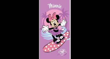 Minnie Mouse strandlaken Surfing 70 x 140 cm paars