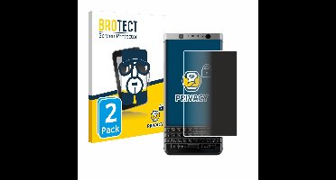 BROTECT - privacy screenprotector voor BlackBerry Keyone - Folie Beschermfolie Blauwlichtfilter 2 Stuks