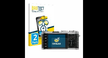 BROTECT - Screenprotector voor Leica X1 - Folie Beschermfolie transparant 2 Stuks