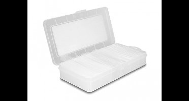 Warmte krimpbuisassortimentbox, krimpverhouding 2: 1 enkele wand en dubbele wand met binnenklevend 3: 1, transparante 135 stukken