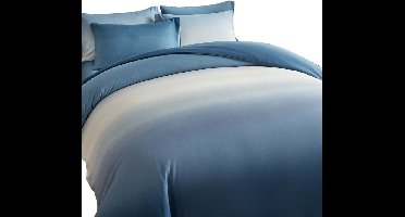 3-Delige Ombre Blue Dekbedovertrekset — Modern & Dynamisch - 220x240cm