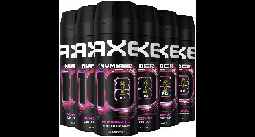 AXE - Deodorant Bodyspray - Number 10 FIFA Limited Edition - 6 x 150 ml