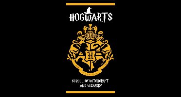 Harry Potter Strandhanddoek - Badlaken - Hogwarts - Handdoek voor kinderen - Voor jongens en meisjes - 70 x 140 cm - Sneldrogend