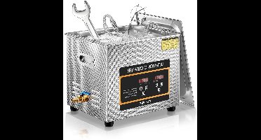 Ultrasoonreiniger – Ultrasoon Reinigingsapparaat – Sieradenreiniger – Brillenreiniger – Onderdelenreiniger – 10 Liter RVS Tank – 240 W Vermogen met Verhitting en Timer