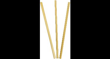 Vegaoo - 10 ecologische houten rietjes 20 cm