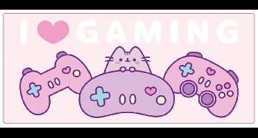 Pusheen I Love Gaming Unisex Muismat - meerkleurig - Standard