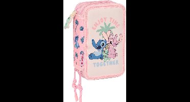 Disney Lilo & Stitch Gevuld Etui Scrump - 37 stuks - 19,5 x 12,5 x 5,5 cm - Polyester