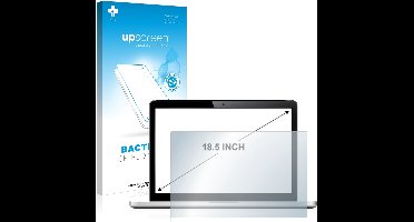 upscreen - Screenprotector voor Laptops met 18.5 inch-scherm [410 mm x 231 mm, 16:9] - Folie Beschermfolie transparant antibacterieel