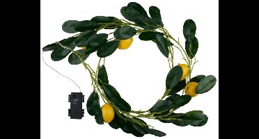 Arti Casa LED Lichtslinger Citroenen - 20 Lampjes - Timerfunctie - 210 cm - Warm wit