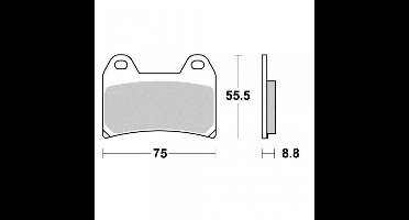 Plaquette de frein origine pour Moto Ducati 750 Sport 2001 à 2002 AVG / AVD Neuf