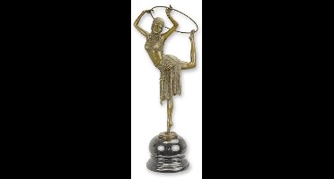 Hoepel danseres / turnster - Bronzen beeld - Sculptuur - 51,2 cm hoog