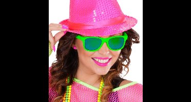 Groene karakter bril Blues brother