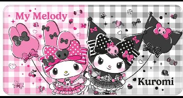 Sakami Merchandise Sanrio Pink Black Party Series XXL Mousepad My Melody & Kuromi Mouse pads