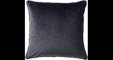 Dutch Decor FINNA - kussenhoes 45x45 cm - Eco Line - 100% gerecycled - Charcoal Gray - antraciet - met rits - zonder binnenkussen