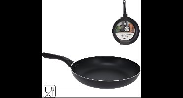 Koekenpan Aluminium - 28 x 5 cm - Zwart