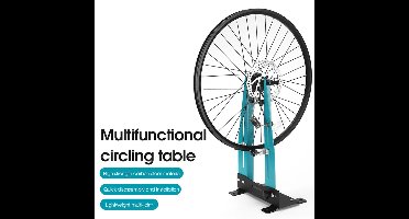 JAQZY Reparatie Beugel voor Velgen - Richtstandaard Fiets - Geschikt voor Wiel- en Remschijfonderhoud - Hoekverstelling - Blauw