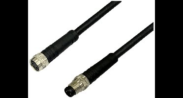 BKL Electronic 2700037 Sensor/actuator verlengkabel M8 Aantal polen (sensoren): 3 Stekker (recht) op koppeling (recht)