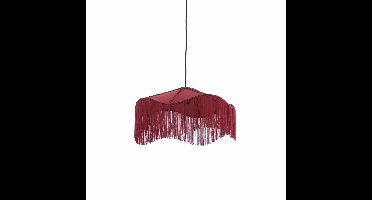 Light & Living Hanglamp Tiffany - Rood - Ø50x28cm - Retro - Hanglampen Eetkamer, Slaapkamer, Woonkamer