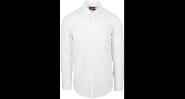 Suitable Overhemd Cotton Slub Wit - Maat XL - Heren - Casual Shirt