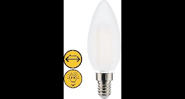 Proventa Longlife LED Candle ledlamp met kleine E14 fitting - Model frosted - ⌀ 35 mm - Kaarslamp - Kaars lamp - Kaarslampjes