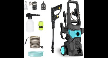 Allecto - Elektrische hogedrukreiniger - Draagbare wasmachine - Verwijderbare tuinirrigatiemachine - Jet-wasmachines - Huishoudelijk schoonmaakhulpmiddel met wielen