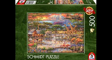 Schmidt - Legpuzzel - Paradijs op de Kilimanjaro - 500 stukjes - Kinderen - vanaf 10 jaar