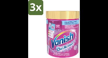 Vanish Oxi Action - Vlekkenverwijderaar Poeder - Gekleurde Was - 1 Kg - Bulkverpakking - 3 stuks