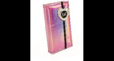 Crazy Chic Holo Paarse make-up set in de vorm van een portemonnee Clementoni