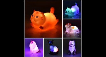 6 stuks Badspeelgoed Autos met Licht - Zonder Gaatjes - LED Badspeelgoed voor Kinderen - Verlichtend Waterspeelgoed - Baby Sensorisch Speelgoed - Stijl 3