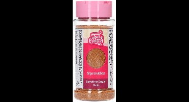 FunCakes Sanding Sugar - Goud - 80g - Gekleurde Suiker - Eetbare Taartdecoratie