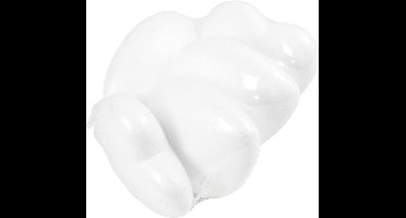 Harten, H: 11 cm, D: 5 cm, B: 11,5 cm, wit, 5 stuk/ 1 doos