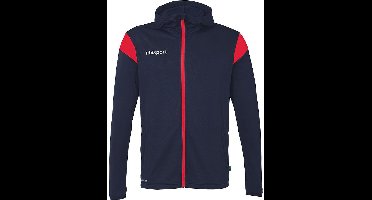 Uhlsport Squad 27 Jas Met Kap Kinderen - Marine / Rood | Maat: 140