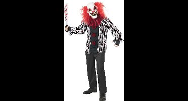 Vegaoo - Gek clownskostuum met masker