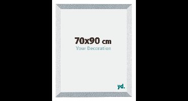 Your Decoration - Fotolijst 70x90 cm - MDF - Aluminium Geborsteld - Mura