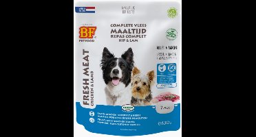 BF Petfood Vleesvoeding Lam - Rijst - 8 x 7 x 90 gr - Voordeelverpakking
