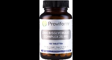 Proviform Zink bisglycinaat 25mg complex 100 Tabletten