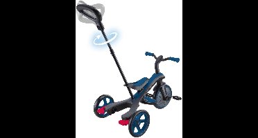 Driewieler - Globber Trike 4 in 1 in Blue - blauw - 4in1 converteerbaar - met duwstang - vanaf 10 maanden tot 5 jaar