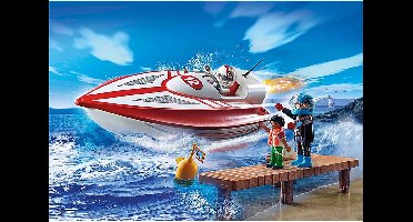 PLAYMOBIL Sports&Action Speedboot met onderwatermotor - 70744