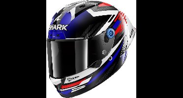 SHARK Aeron-GP FIM Racing #1 Firstlap Carbon Blauw Rood DBR - Maat S - Helm