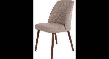 Nolby eetkamerstoel stof taupe