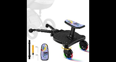 ApexArte® Meerijdplankje met Zitje - Buggy Board - Universeel