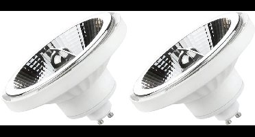 Spectrum GU10 LED Spot AR111 - 10 Watt - 230V - 1000 Lumen - 4000K Neutraal wit - Natuurlijk licht - Energiezuinig - 2 stuks